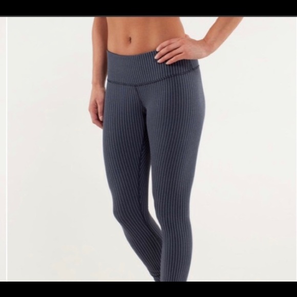 lululemon athletica Pants - Lululemon wunder under pin striped leggings